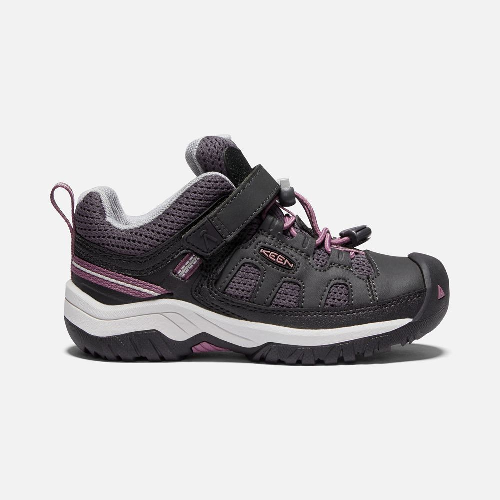 Zapatos de Seguridad Keen Mexico Negros/Rosas - Niños Targhee - YL0416239